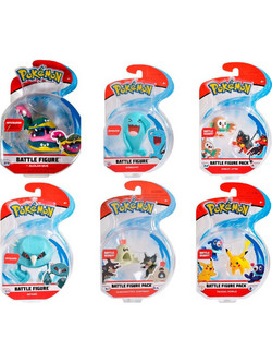 Jazwares Pokemon Battle Figure Διάφορα Σχέδια 6τμχ JAZ95001