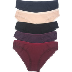Norddiva Agata Βαμβακερά Γυναικεία Slip με Δαντέλα Multipack