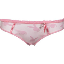Playboy Γυναικείο Slip με Δαντέλα Ροζ P471A-PINK