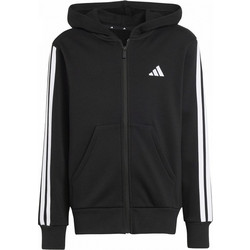 Adidas Παιδική Ζακέτα Φούτερ με Κουκούλα και Φερμουάρ Μαύρη JD6494