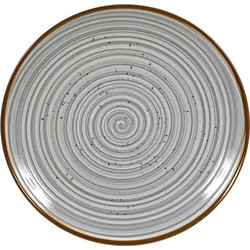 Decor Spira Grey Πιάτο Ρηχό Κεραμικό 20cm BF-GRI20