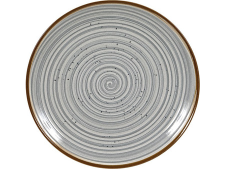 Decor Spira Grey Πιάτο Ρηχό Κεραμικό 20cm BF-GRI20