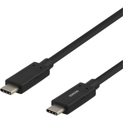 Deltaco USBC-1054M USB-C to USB-C 60W 1m Black