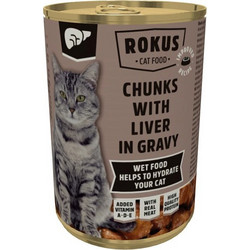 Rokus Chunks with Liver in Gravy 415gr