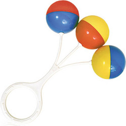Lorelli 3 Balls Κουδουνίστρα Μαράκα για 3+ Μηνών