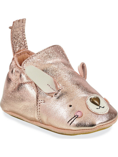 Easy Βρεφικά Slip Ons Αγκαλιάς Ροζ Χρυσά ALZ31L-17