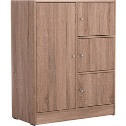 HomeMarkt Παπουτσοθήκη Ξύλινη Matin Sonoma M80xΠ39.5xY99.5cm HM2479.02