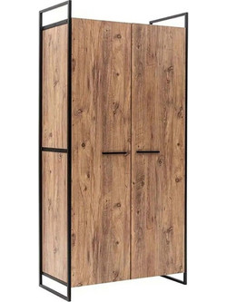 Hanah Home Δίφυλλη Ντουλάπα Ρούχων Dynamic Pine Oak 104x52x225cm 863SPH5409