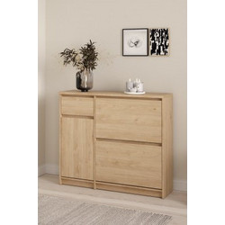 InsideHome Παπουτσοθήκη Ξύλινη Naia Φυσικό Χρώμα M92.9xΠ31.5xY108.9cm 0171.TV06