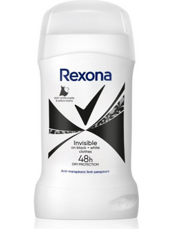 Rexona Invisible Black & White Γυναικείο Αποσμητικό Stick 48h 50ml