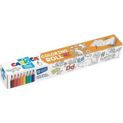 Carioca Coloring Roll ABC Σετ Ζωγραφικής 198x30cm 9τμχ