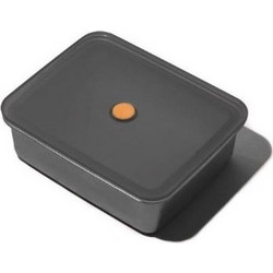 Yoko Design Δοχείο Φαγητού Inox Κατάλληλο για Φούρνο Μικροκυμάτων 2.3lt Μαύρο Γκρι