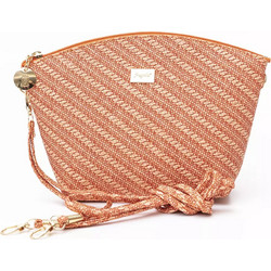 Fragola Straw PC018-10 Γυναικείο Νεσεσέρ με Θήκες 25x8x17cm Πορτοκαλί