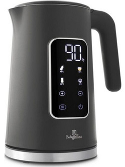 Berlinger Haus Anthracite Collection BH-9737 Ανοξείδωτος Βραστήρας 1.7lt 2200W με Ρύθμιση Θερμοκρασίας