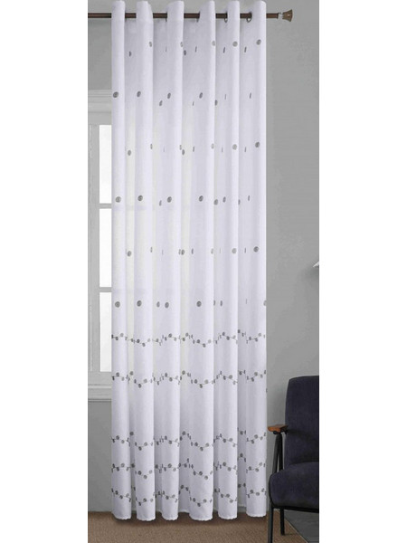 For Home Κουρτίνα Παραθύρου με Τρουκς 270x270 1170524 Γκρι