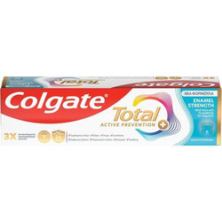 Colgate Total Active Protection Enamel Strength Οδοντόκρεμα για Ευαίσθητα Δόντια κατά της Πλάκας 75ml