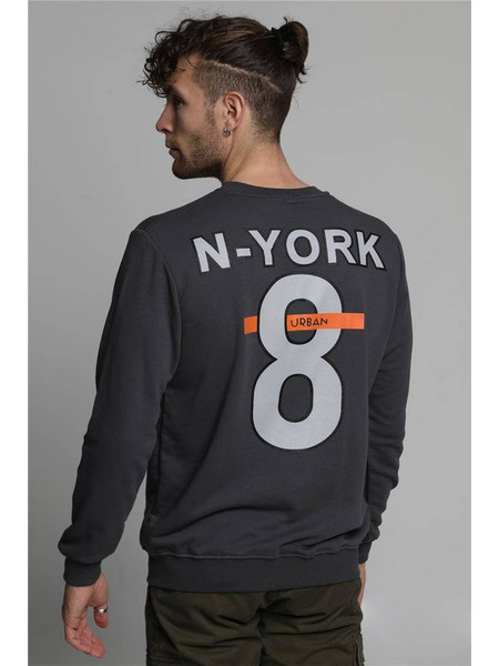 Attitude N-York Ανδρικό Φούτερ Ανθρακί 88014