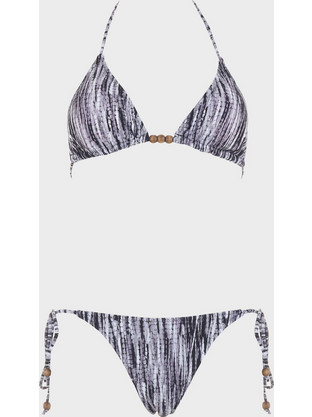 Gsecret Bikini Set Τριγωνάκι Brazil Ανθρακί M6109-33194