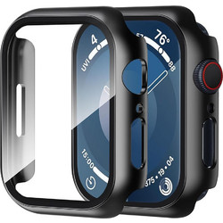 Techsuit Πλαστική Θήκη με Προστασία Οθόνης για Apple Watch 1 / 2 / 3 42mm Μαύρη