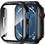 Techsuit Πλαστική Θήκη με Προστασία Οθόνης για Apple Watch 1 / 2 / 3 42mm Μαύρη