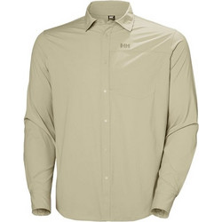 Helly Hansen Ανδρικό Πουκάμισο Βαμβακερό Μακρυμάνικο Κανονική Γραμμή Μπεζ 63167-463