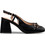 Envie Shoes Γόβες Slingback Δερμάτινες με Χοντρό Ψηλό Τακούνι Μαύρες E45-21274-34