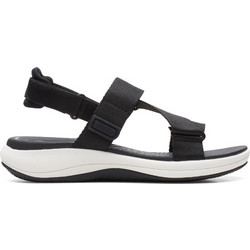 Clarks Mira Sun Αθλητικά Γυναικεία Σανδάλια Ανατομικά Μαύρα 26165340