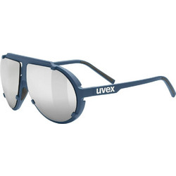 Uvex ESNTL PINA Ανδρικά Γυαλιά Ηλίου Aviator Κοκάλινα Μπλε με Aσημί Φακό