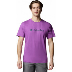 Columbia Csc Basic Logo Ανδρικό Αθλητικό T-Shirt Μωβ 1680053-581