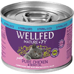 Wellfed Sterilised Mature Pate with Pure Chicken & Hemp Oil 200gr