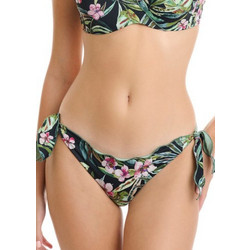 ERKA MARE Bikini Slip Floral Μαύρο Πράσινο 50511