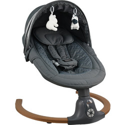 Bebe Stars Fluffy Relax Μωρού Κούνια με Μουσική έως 9kg Γκρι 257-186