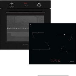 Pyramis Φούρνος Ηλεκτρικός Άνω Πάγκου 78lt 56cm PO78072008SBL με Κεραμικές Εστίες PHC62410FMB