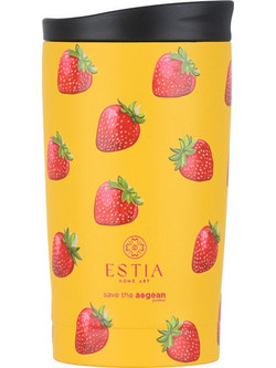Estia Travel Mug Save The Aegean Berry Bright 350ml