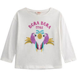 Dpam Παιδικό T-Shirt Μακρυμάνικο Λευκό Φούξια 25S901R1TML