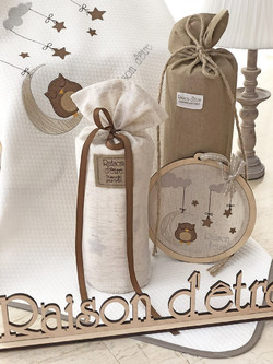 Raison D' Etre Dreamy Owl Σετ Κούνιας & Λίκνου Brown 17τμχ