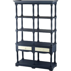 Artekko Gerald Βιβλιοθήκη 129.5x49.5x207cm 88634-BLUE