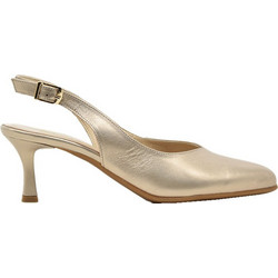 Ragazza Γόβες Slingback Δερμάτινες με Λεπτό Χαμηλό Τακούνι Χρυσές