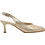 Ragazza Γόβες Slingback Δερμάτινες με Λεπτό Χαμηλό Τακούνι Χρυσές