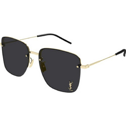 Saint Laurent SL312-M013 Ανδρικά Γυαλιά Ηλίου Τετράγωνα Μεταλλικά Χρυσά με Μαύρο Φακό