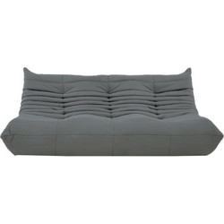 Nextdeco Togo alcantara Τριθέσιος Καναπές Γκρι 174x102x70cm 11020-08