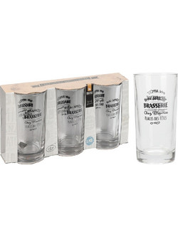 Excellent Houseware Σετ Ποτήρια Νερού Γυάλινα 295ml 3τμχ YE6300850