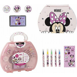Cerda Disney Minnie Mouse Σετ Ζωγραφικής με Βαλιτσάκι 23x20.5x4cm 11τμχ