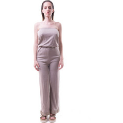 AGGEL Γυναικεία Ολόσωμη Φόρμα Strapless Μπεζ 010078