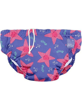 Bambino Mio Supernova Star Βρεφικό Μαγιό Πάνα για Κορίτσι Μωβ Φούξια