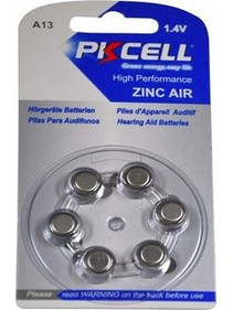 Pkcell Zinc Air A13 6τμχ