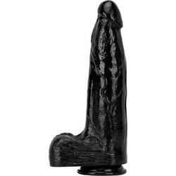 Kinksters Blood Vessel Ρεαλιστικό Dildo με Βεντούζα & Όρχεις 33cm Μαύρο