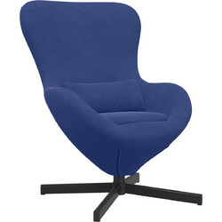 vidaXL Πολυθρόνα Περιστρεφόμενη Μπλε 42002766