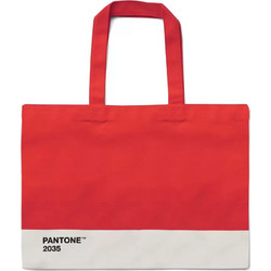 Pantone 2035 Υφασμάτινη Τσάντα Θαλάσσης Ώμου Κόκκινη