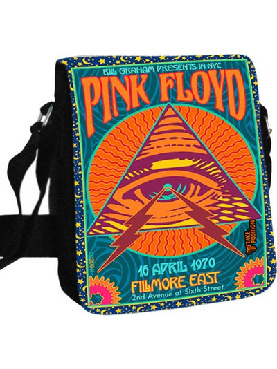 Takeposition Pink floyd Ανδρική Τσάντα Ώμου / Χιαστί Μαύρη 984-7573
